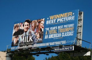 MILK movie billboard